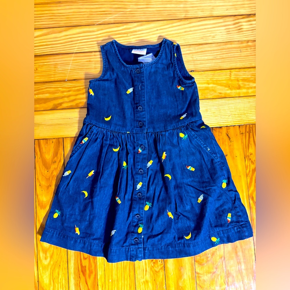 NWT Hanna Anderson Dark Blue Jean Dress